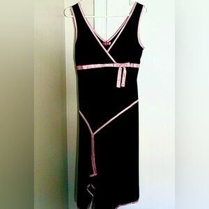 Y2K Ruby Rox Black and Pink Sleeveless Dress